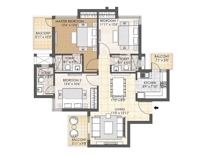 M2k 1689 Sqft