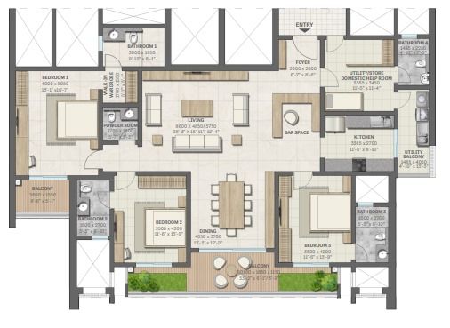 Sobha Aranya Floor Plan