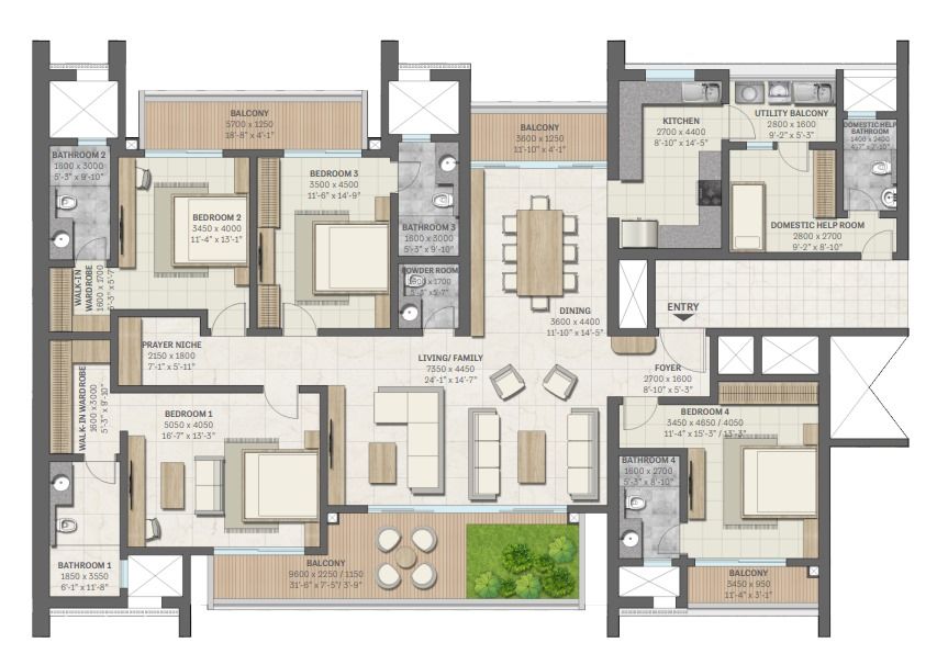 Sobha Aranya Floor Plan