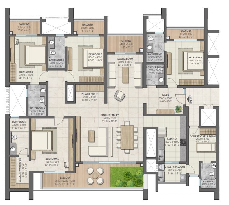Sobha Aranya Floor Plan