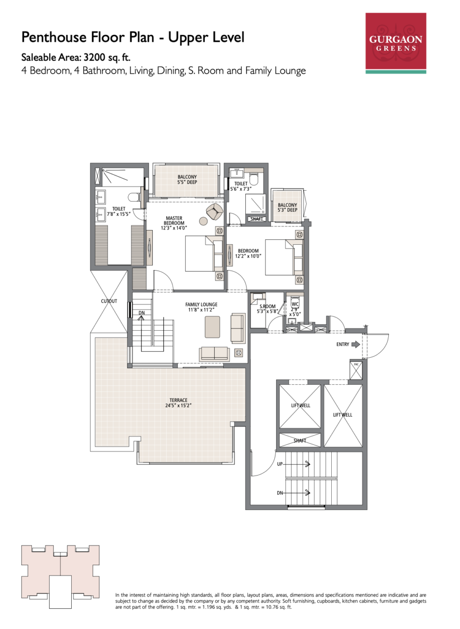 Emaar Gurgaon Greens Floor Plan