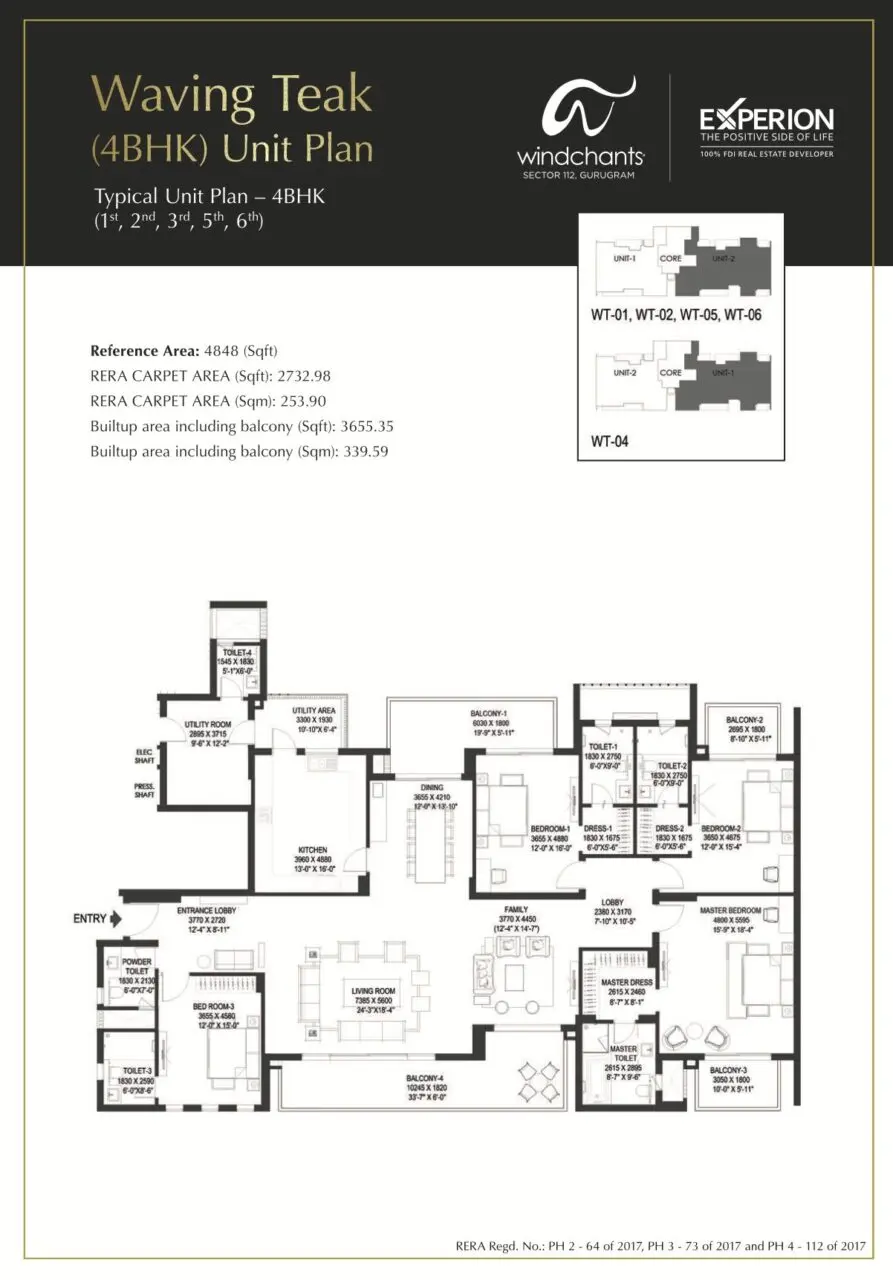 Experion Windchants Floor Plan